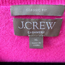 Switch J Crew Cashmere Luxury Classic Fit Barbiecore Pullover Sweater Dopamine Pink XL 2 image