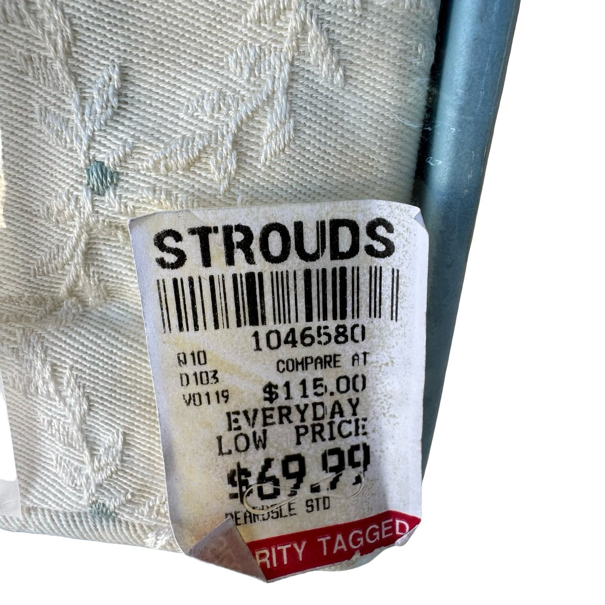 D Porthault Dan River Beardsley Floral Woven Pillow Sham Cream Blue Standard NWT