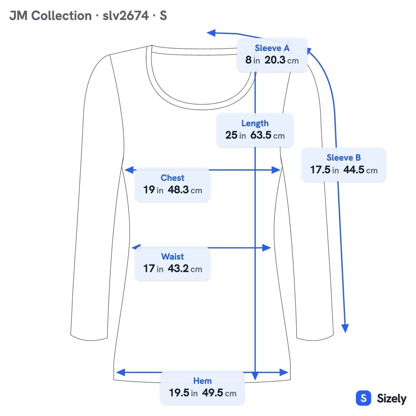 JM Collection Art To Wear Watercolor Floral 3/4 Sleeve Textured Boho Top Teal S