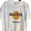 Switch Hard Rock Cafe Honolulu Vintage White Graphic Print Hanes Beefy-T Cotton Shirt XL 2 image