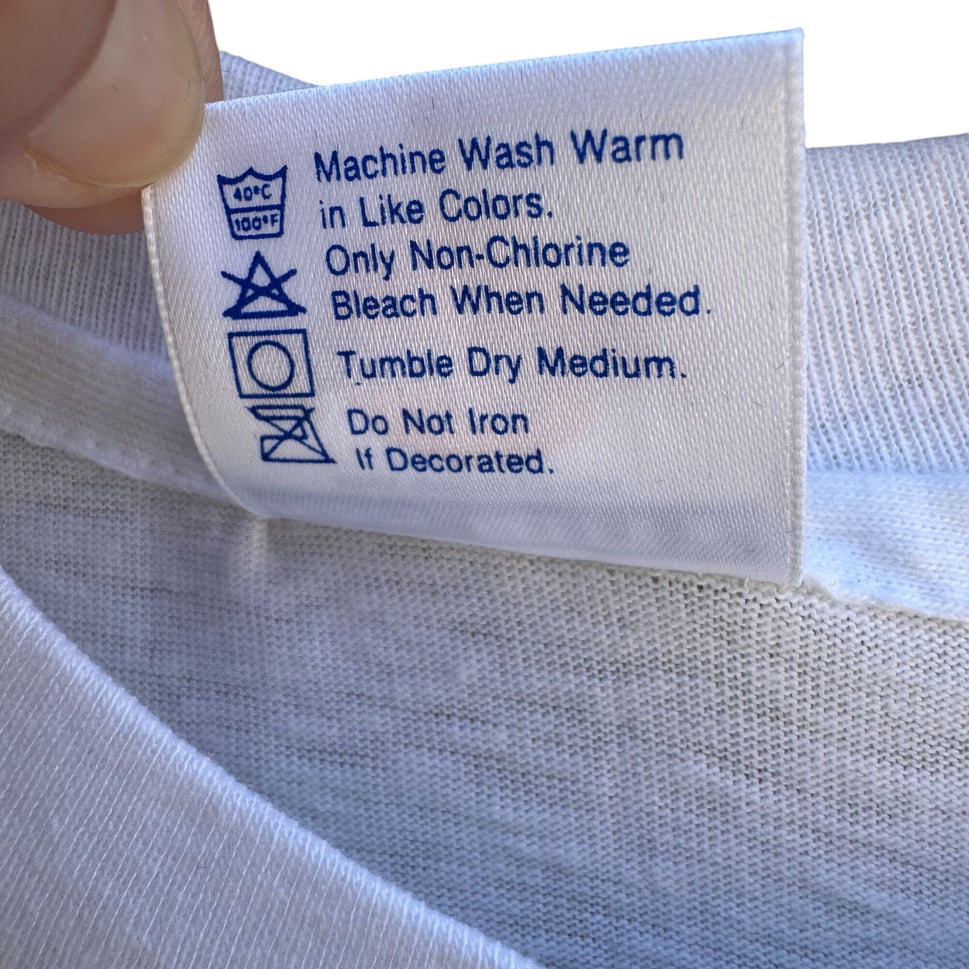 Hard Rock Cafe Honolulu Vintage White Graphic Print Hanes Beefy-T Cotton Shirt XL