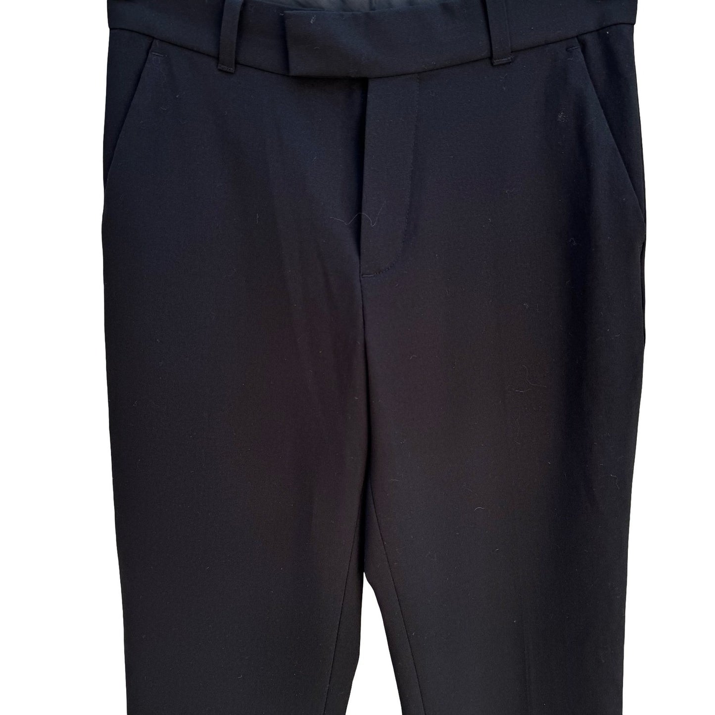Calvin Klein Minimalist Dress Pants Straight Leg Stretch Career Black Womens 14