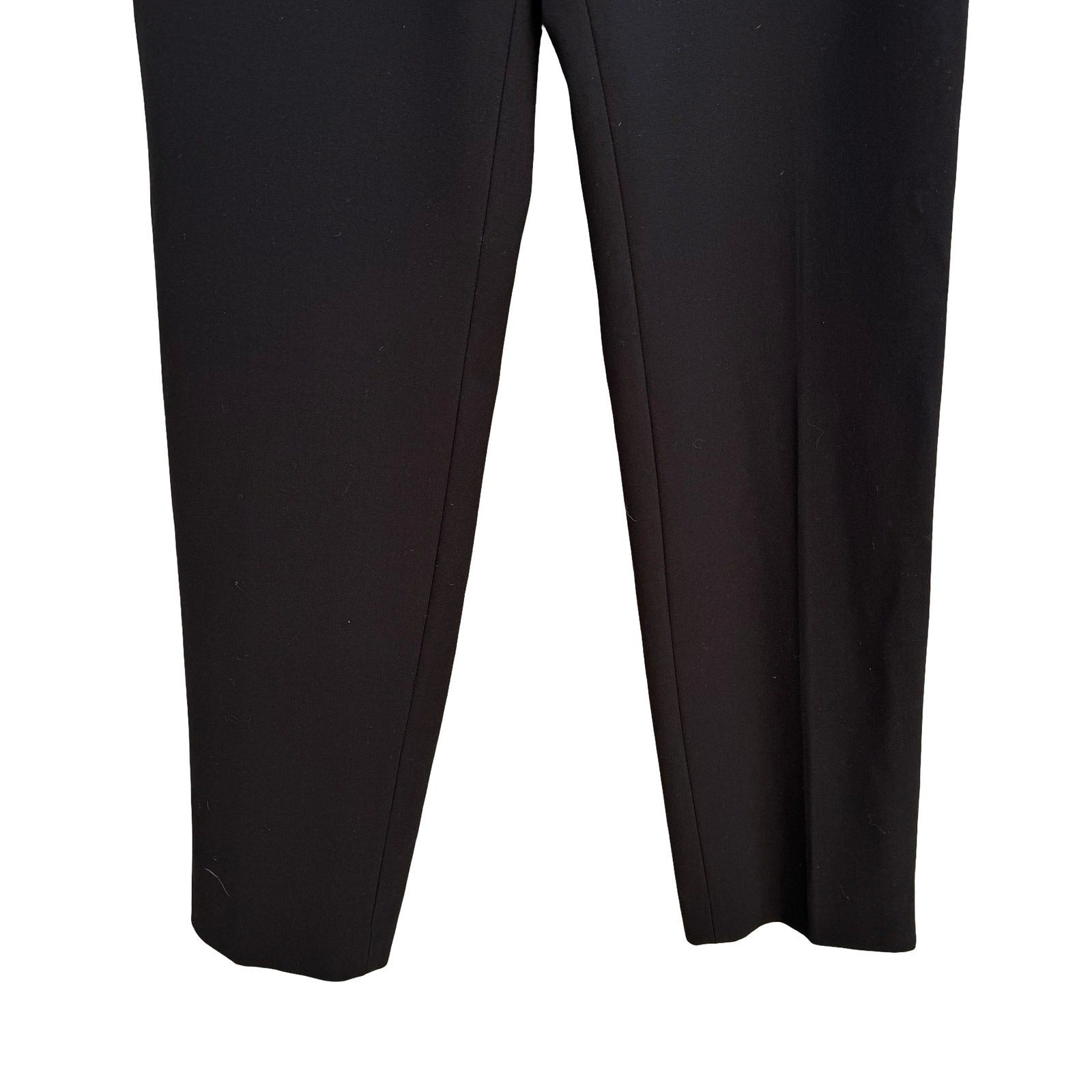 Calvin Klein Minimalist Dress Pants Straight Leg Stretch Career Black Womens 14