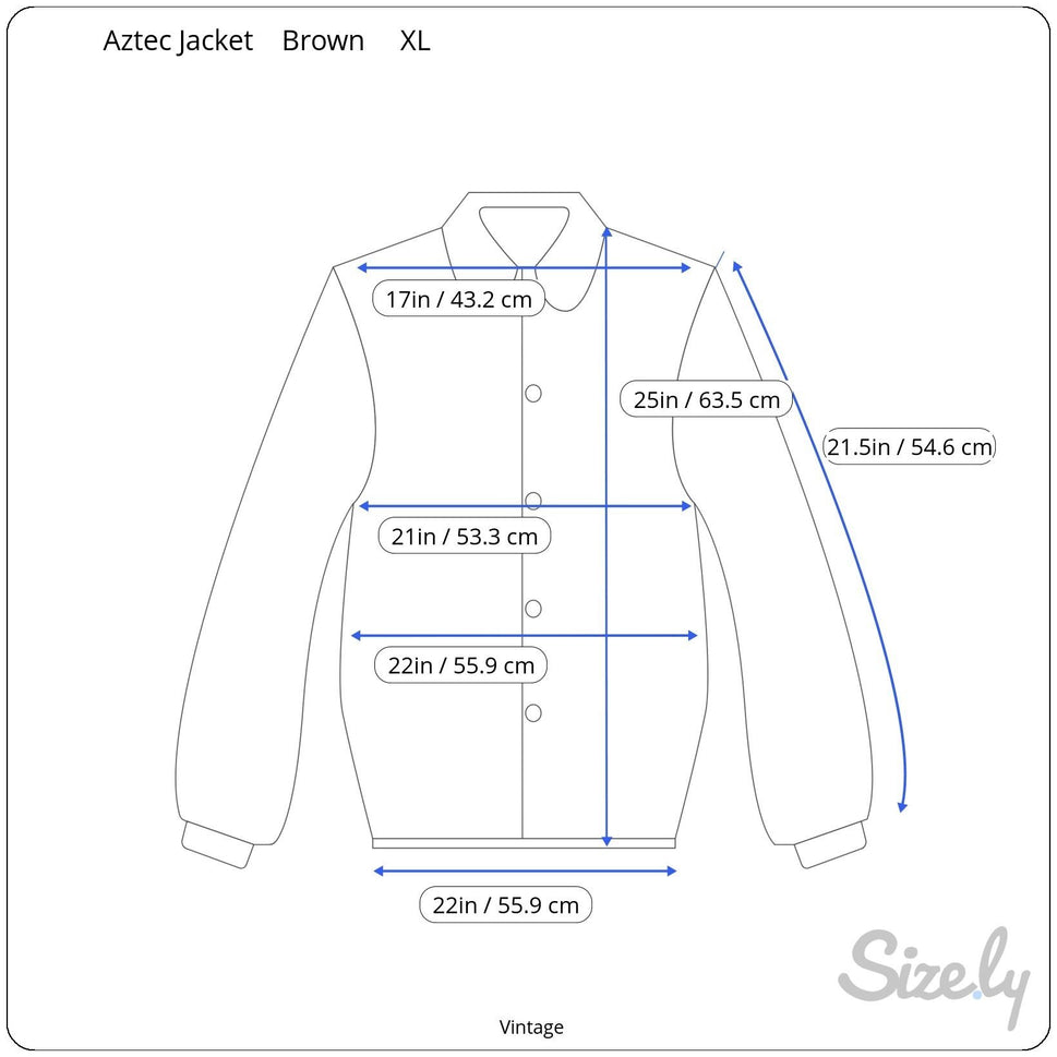 Vintage Womens Handwoven Brown Colorful Aztec Guatamalan Embroidered Jacket XL