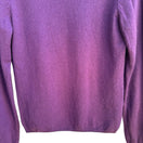 Switch Charter Club 2 Ply 100% Cashmere Quiet Luxury Minimalist Preppy Sweater Purple M 3 image
