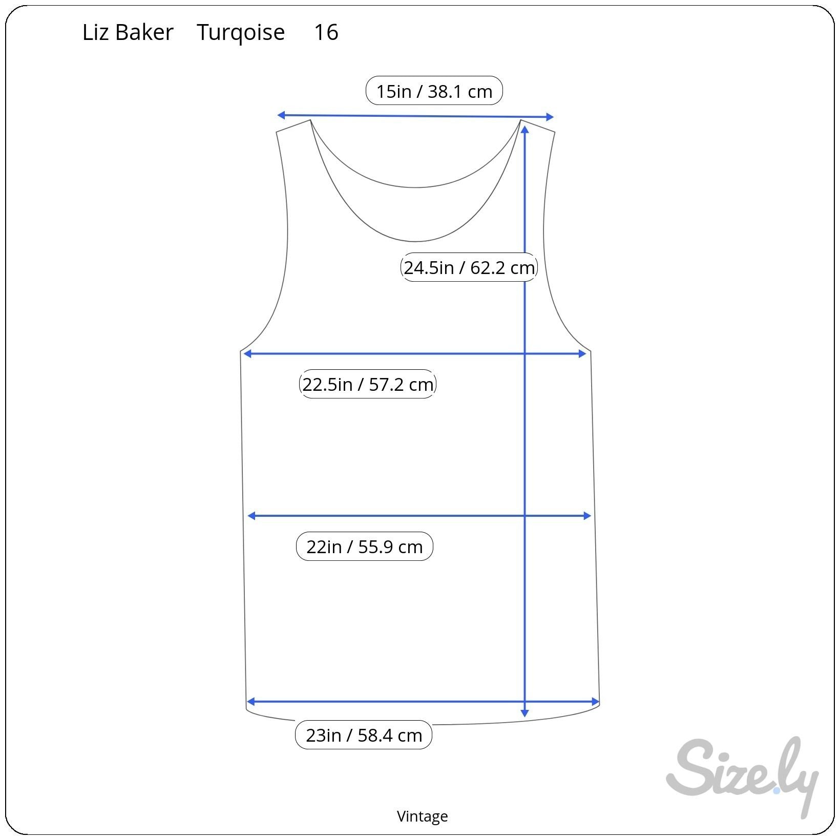 Liz Baker Womens Preppy Windowpane Semi Sheer Turquoise Blouse & Tank Set 16