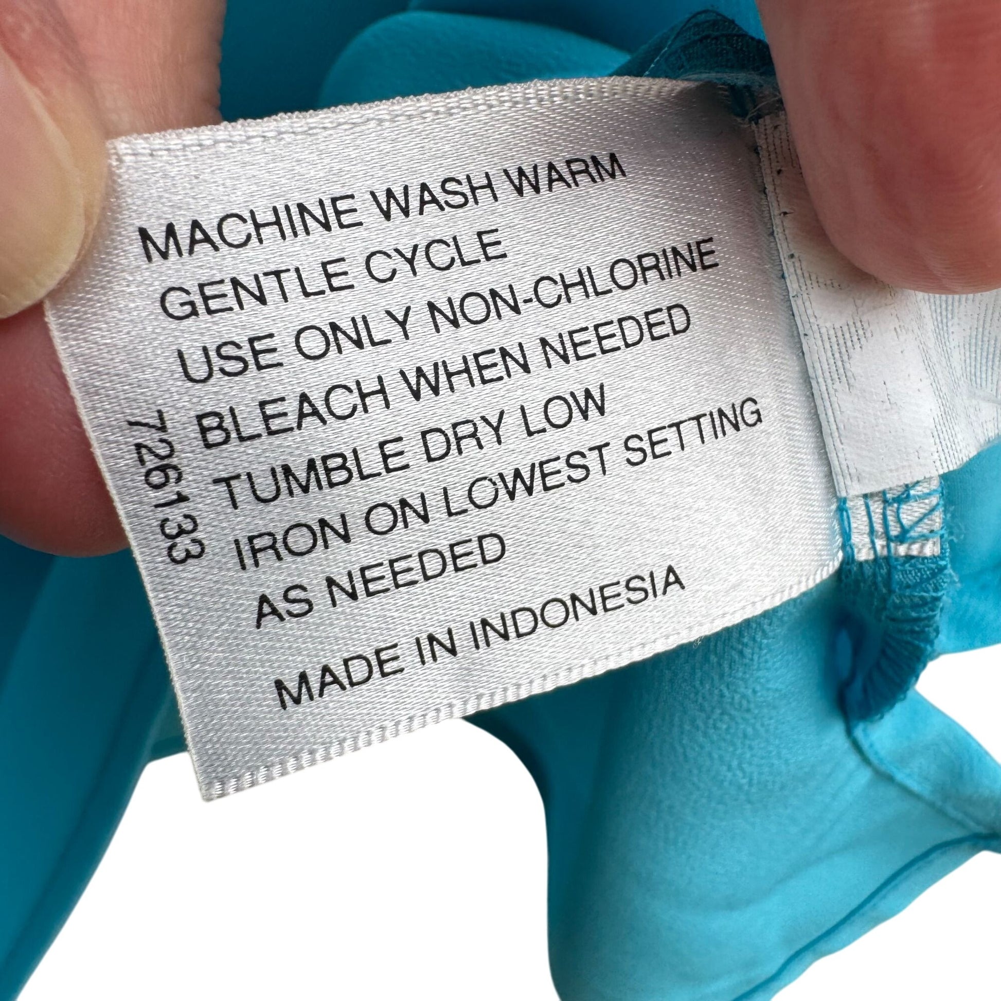 Liz Baker Womens Preppy Windowpane Semi Sheer Turquoise Blouse & Tank Set 16