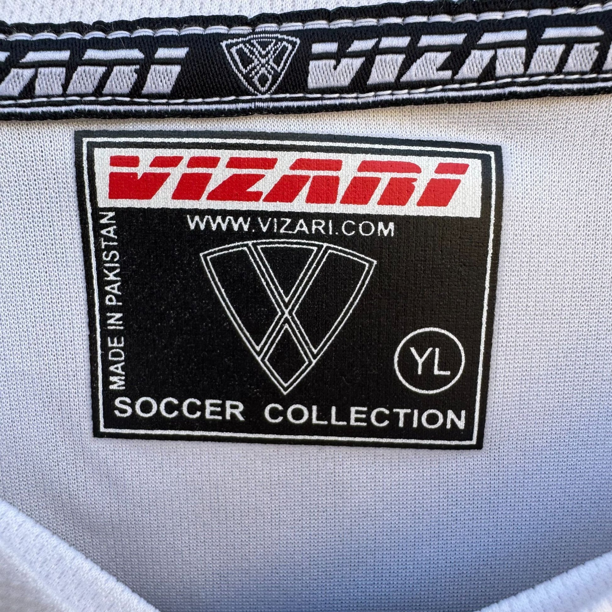 Vizari American Youth Soccer Organization AYSO White Soccer Shirt Jersey YL