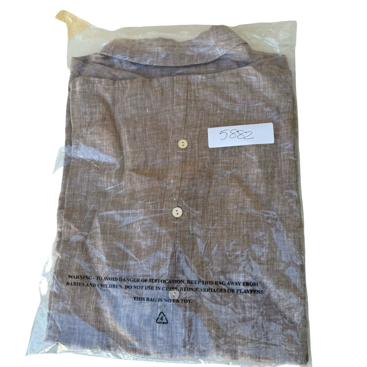 J Jill Love Linen Coastal Minimalist Lagenlook Earthy Toffee Brown Shirt L NWT