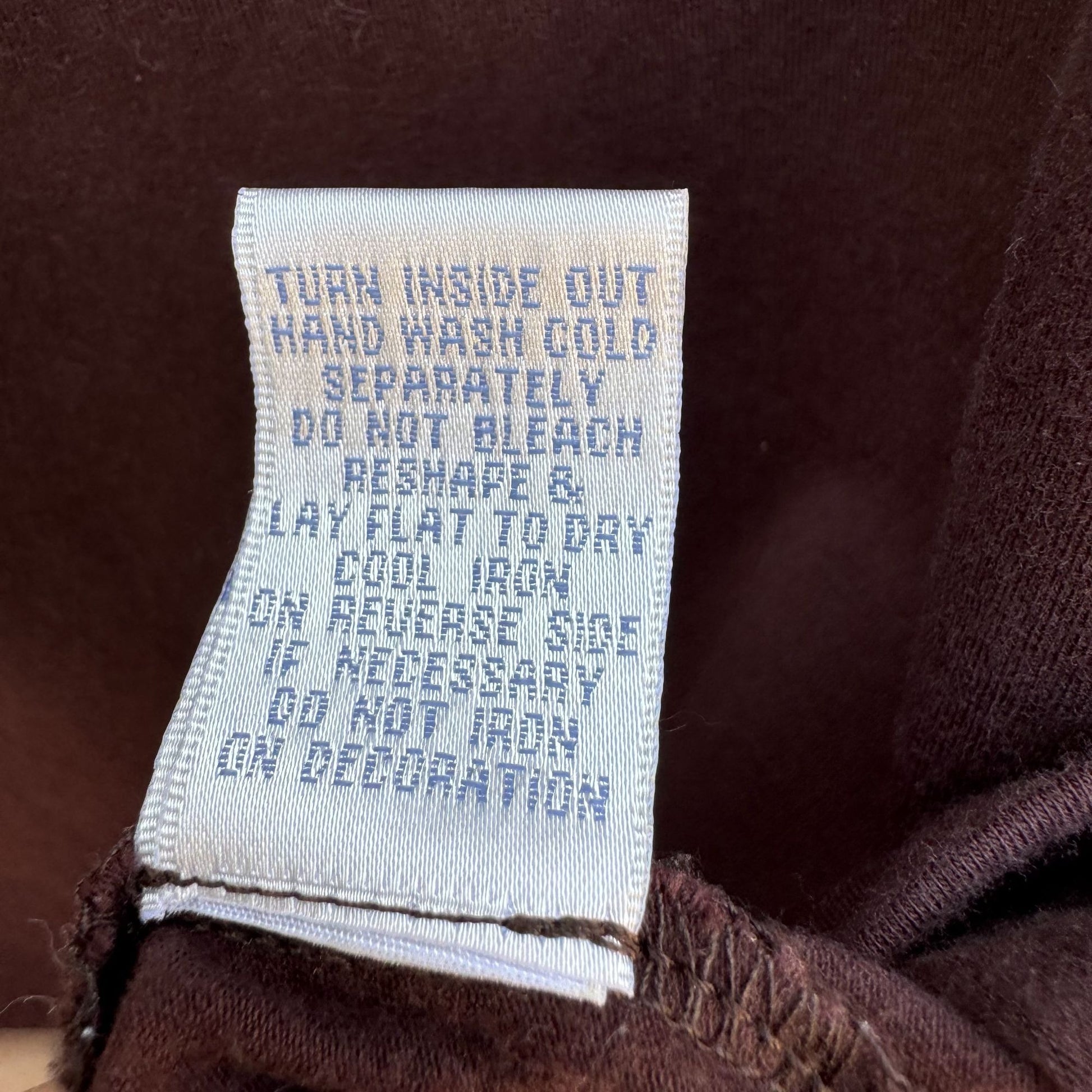 DG2 Diane Gilman Brown Long Sleeve Wooden Bead Embellishment Scoop Neck Top M