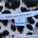 Switch Diane von Furstenberg Reina Snow Cheetah Split Neck Long Sleeve Sheath Dress 6 2 image