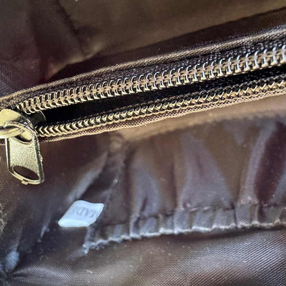 Vintage White Satin Quilted Heart Evening Clutch Silver Handle Rhinestone Bag