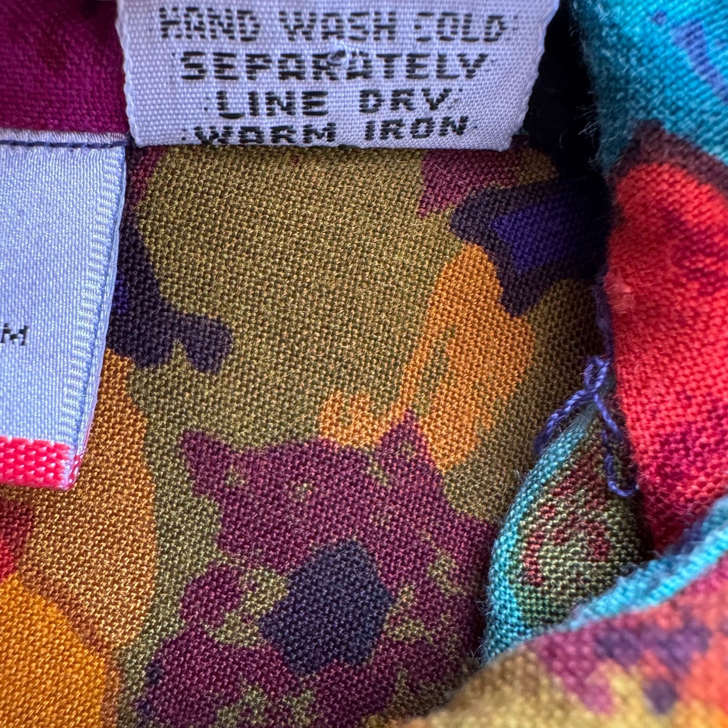 Forelli Vintage Womens Button-Up Long Sleeve Geometric Print Shirt Blouse 22/24