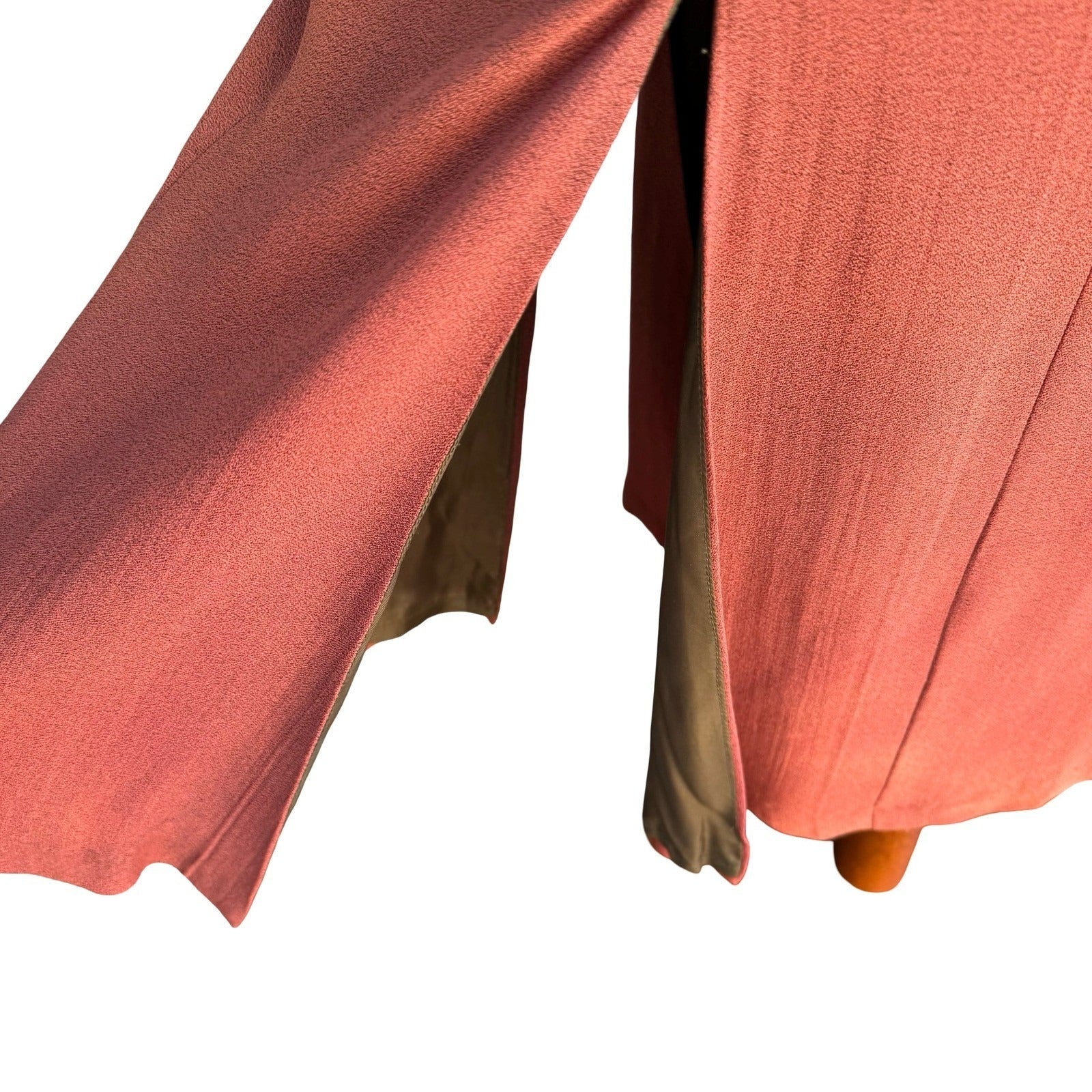 Vintage 90s Silk Ombre Gradient Studded Boho Whimsigoth Edgy Grunge Maxi Dress S
