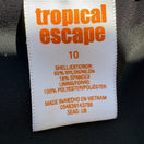 Switch Tropical Escape Womens Black Floral Damask Tiered Tankini Swim Skirt Set Size 10 2 image