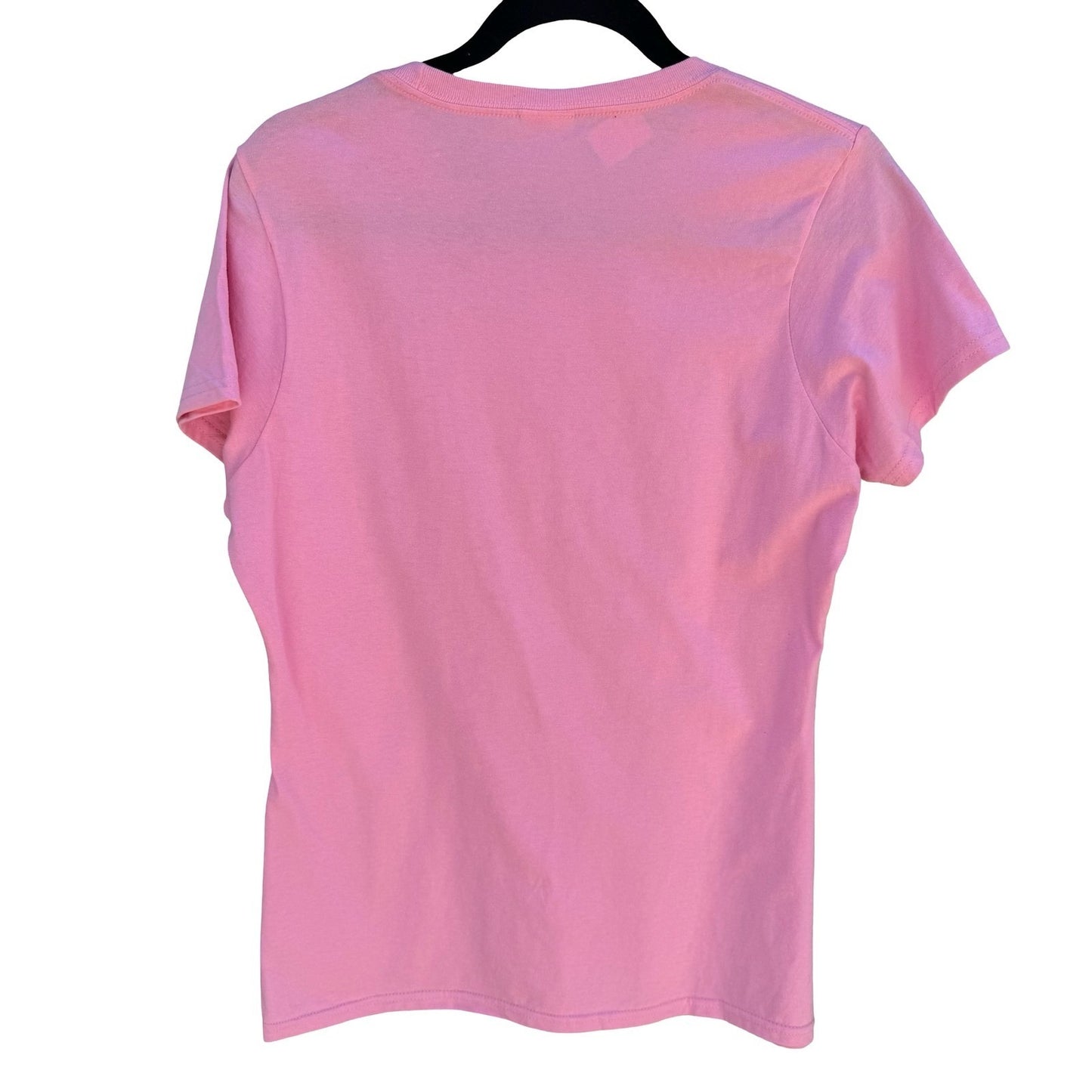 Port & Company Pink Cherry Blossom Sakura Bird Graphic T-Shirt Ladies Med NEW