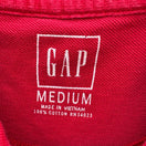 Switch GAP Vintage 90s Mens Medium Red Short Sleeve Cotton Pique Polo Shirt Classic Fit 2 image