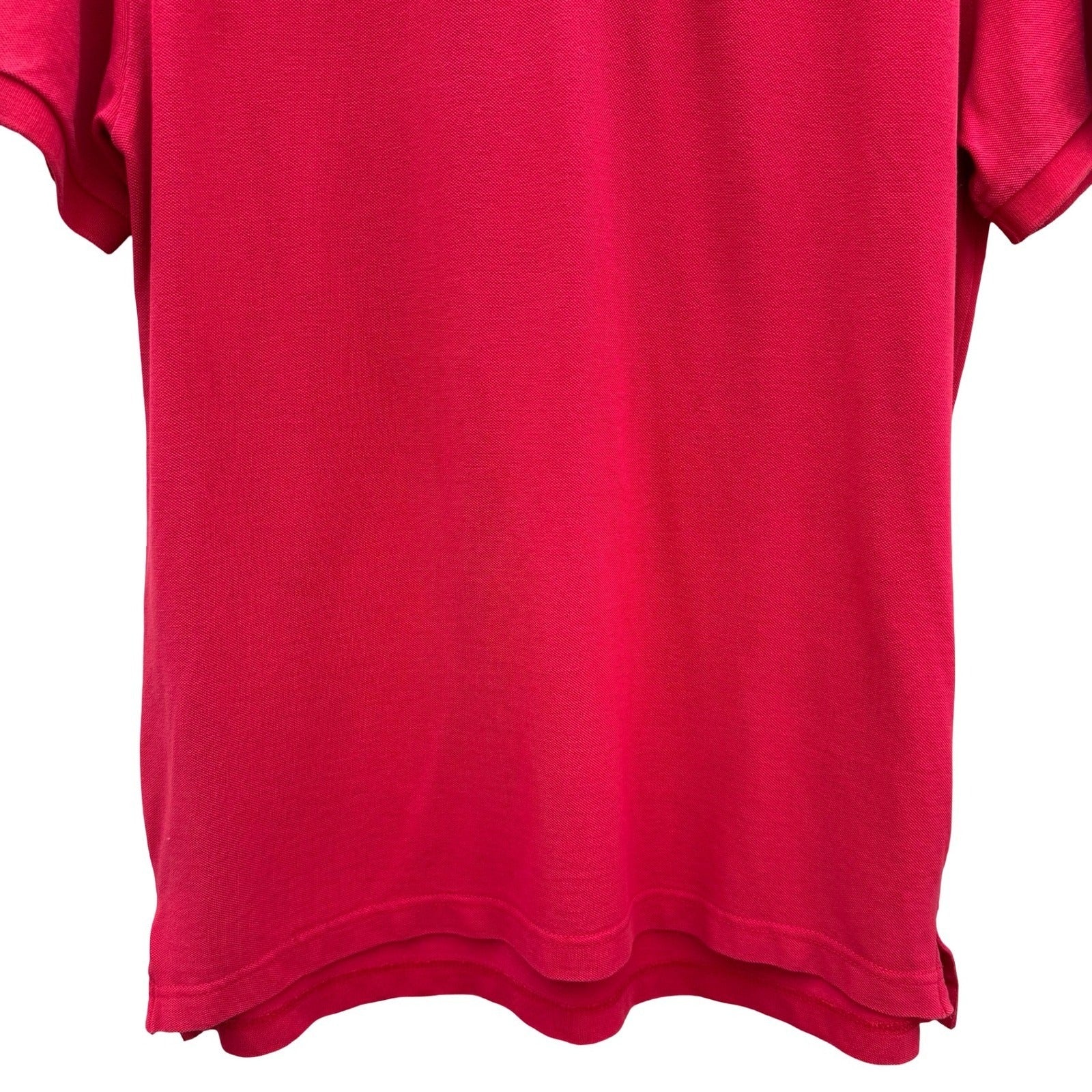 GAP Vintage 90s Mens Medium Red Short Sleeve Cotton Pique Polo Shirt Classic Fit
