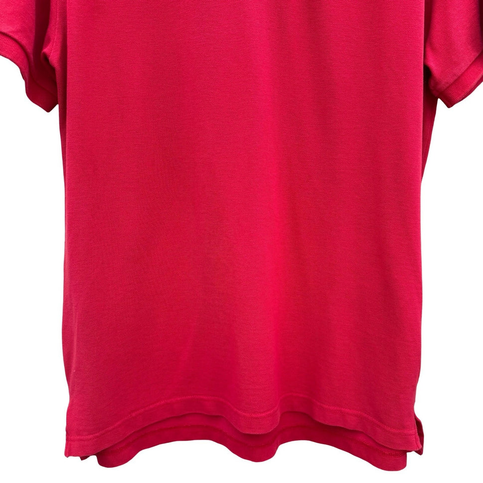 GAP Vintage 90s Mens Medium Red Short Sleeve Cotton Pique Polo Shirt Classic Fit