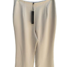 Switch Pamela Dennis Minimalist Stone Quiet Luxury Crepe Flat Front Dress Pants 16 NEW 3 image