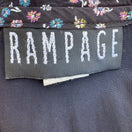 Switch Rampage Vintage Black Ditsy Floral Drop Waist Mini Dress 90s Goth Grunge Size 11 2 image