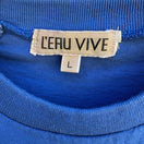 Switch L'eau Vive Vintage 90s Iceland Flag Embroidery Shirt Quilted Shoulder Blue Men L 2 image