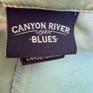 Switch Canyon River Blues Y2K Green Ruffle Satin Blouse L Flutter Sleeve Romantic Fairy 2 image