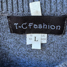 Switch T-C Fashion Cottagecore Whimsigoth Sequin Floral Knit Cardigan Dark Mori L NEW 2 image