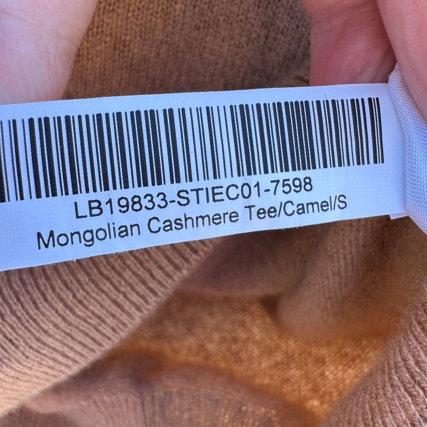 Quince Mongolian Cashmere Tee Camel Quiet Luxury Old Money Minimalist Sweater S