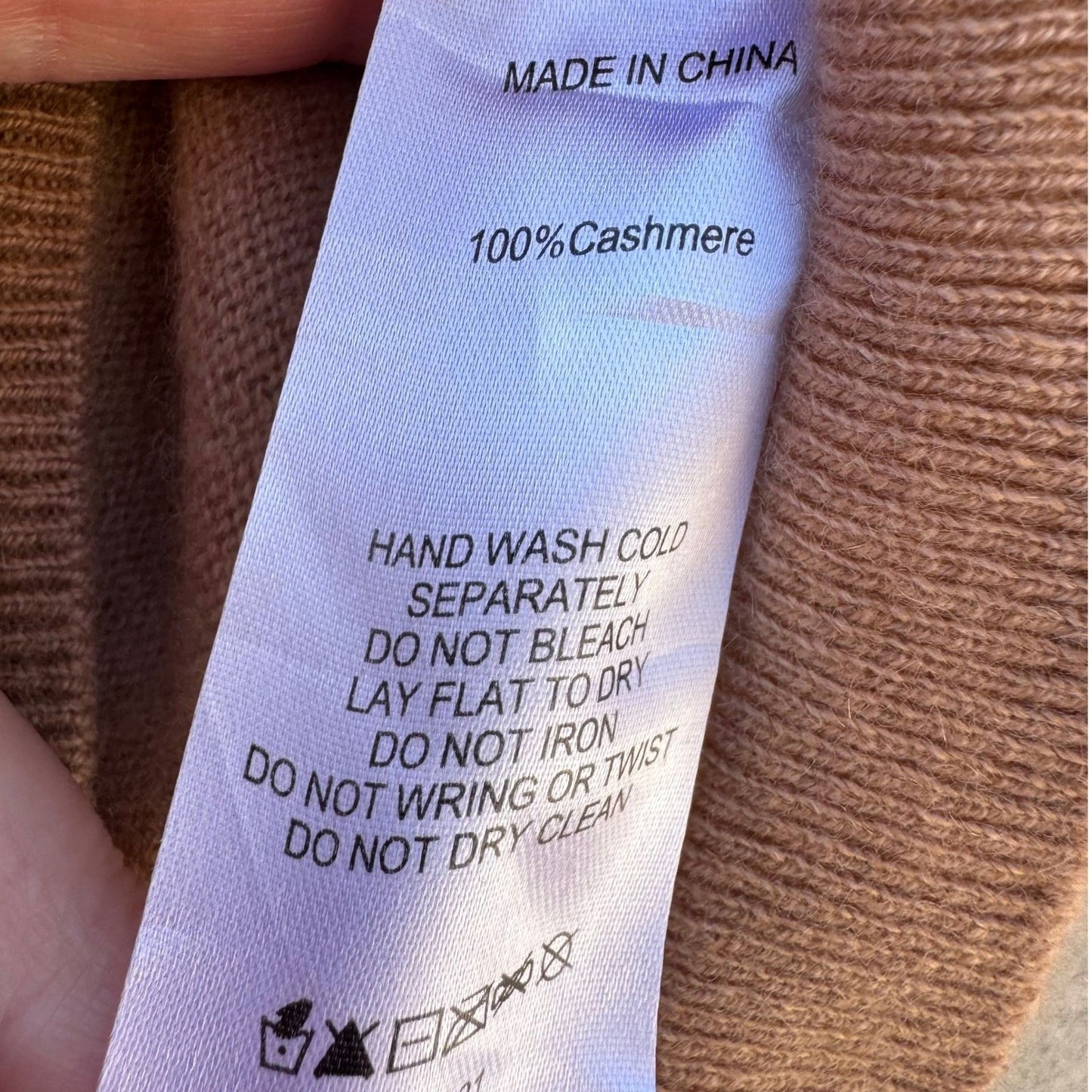 Quince Mongolian Cashmere Tee Camel Quiet Luxury Old Money Minimalist Sweater S