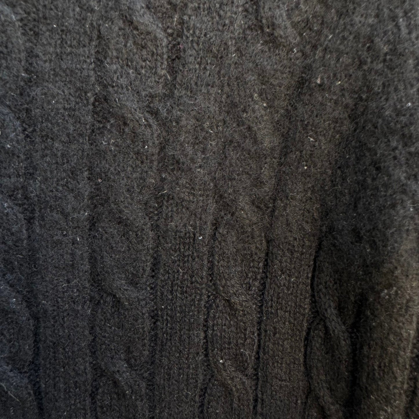 George 100% Cashmere  Quiet Luxury Minimalist Preppy Cozy Cable Knit Sweater S