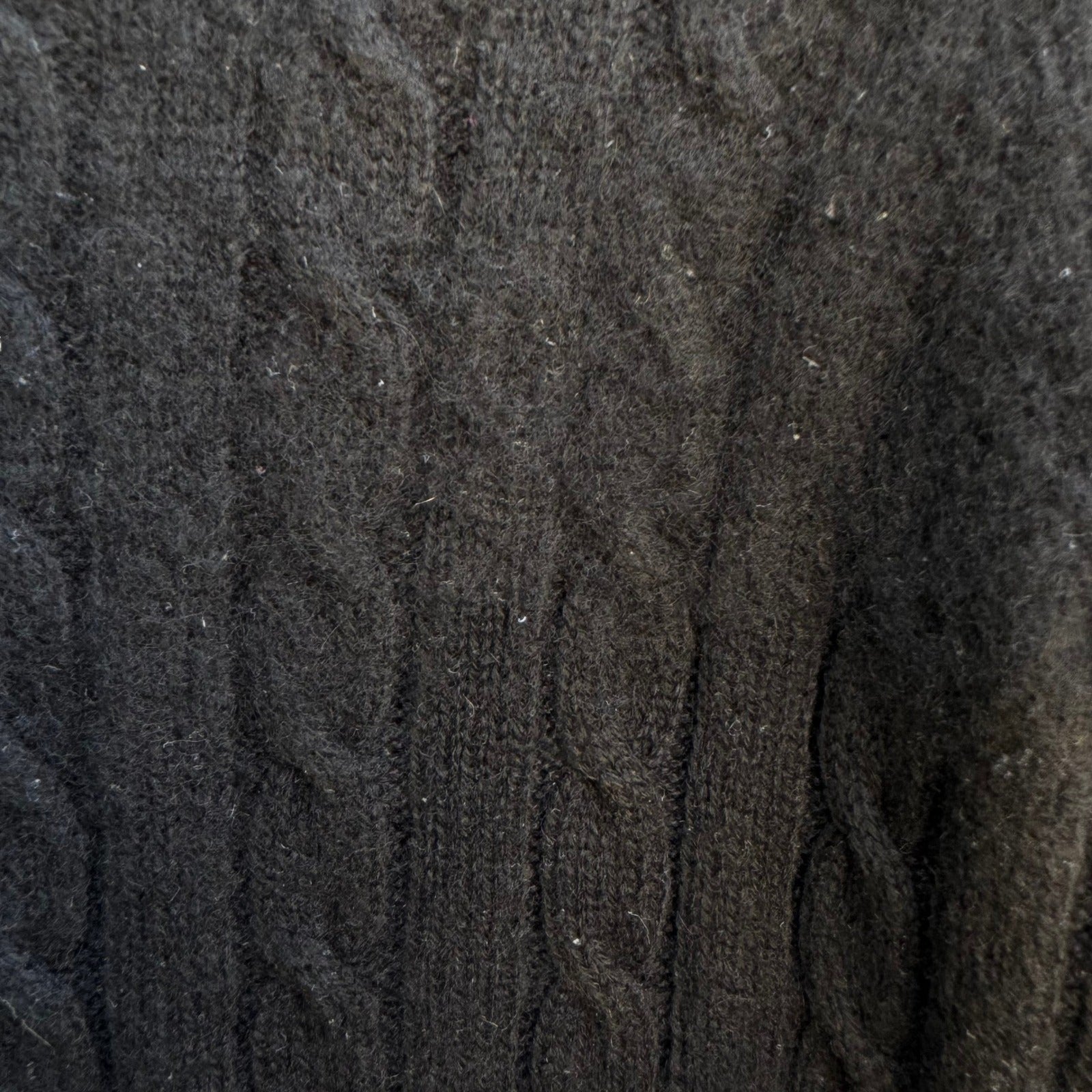 George 100% Cashmere  Quiet Luxury Minimalist Preppy Cozy Cable Knit Sweater S