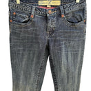 Switch Seven7 Y2K Bootcut Jeans Dark Wash Studded Back Pocket Low Rise Denim Womens 32 3 image