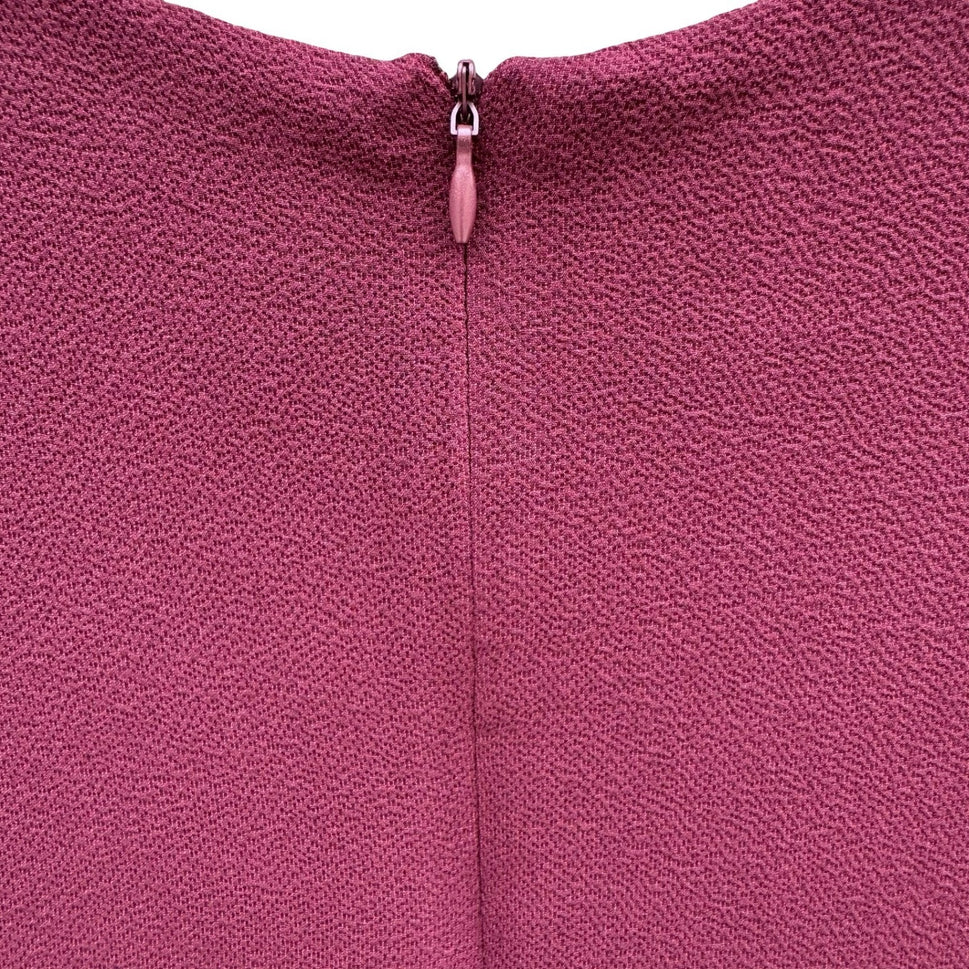 Rose + Olive Burgundy Sleeveless Layered Chiffon Hem Blouse Large NEW Layering