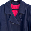 Switch Vintage Navy Blue Nautical Wool Peacoat Red Lining Anchor Buttons Maritime 3XL 3 image