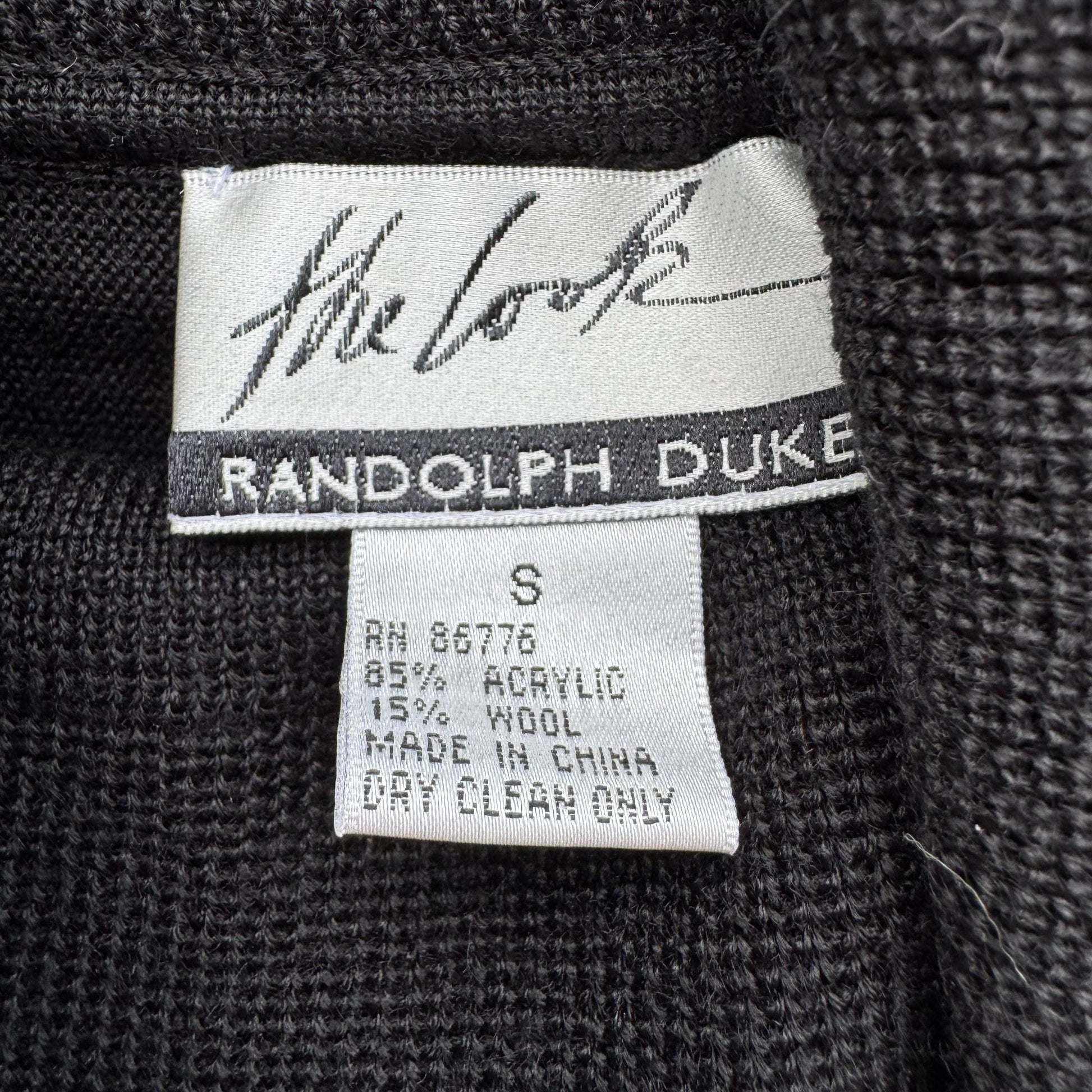 Randolph Duke The Look Womens Black Striped Cowl Neck Sweater Dolman Sleeves S