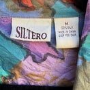 Switch Siltero Vintage 90s Silk Aloha Tropical Eclectic Abstract Watercolor Shirt M 2 image