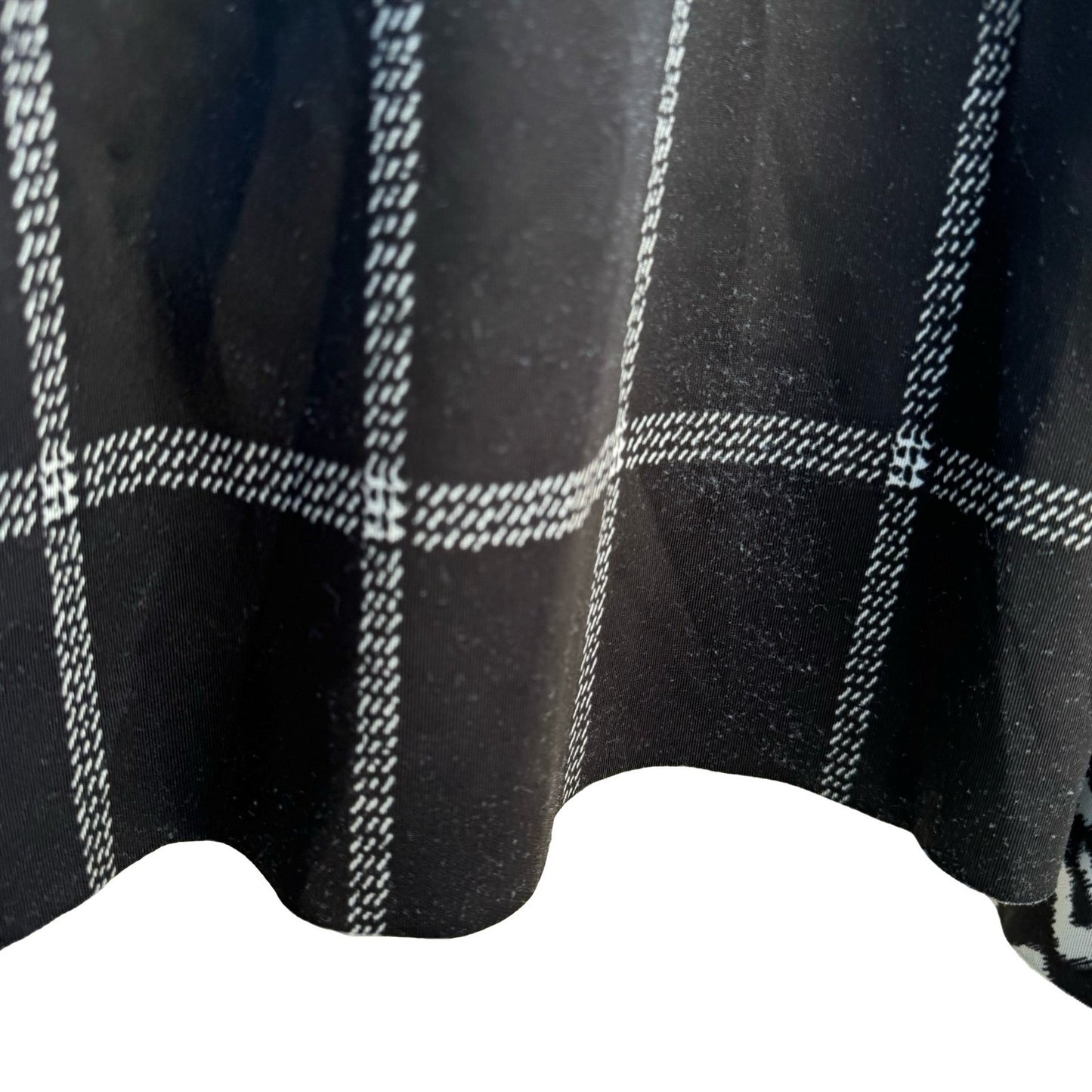 Reversible Leopard Print Plaid Open Front Cardigan Black White Large Layering