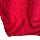 Switch Nordstrom Petite Focus Womens Red Cable Knit Preppy Stretch Turtleneck Sweater PS 3 image