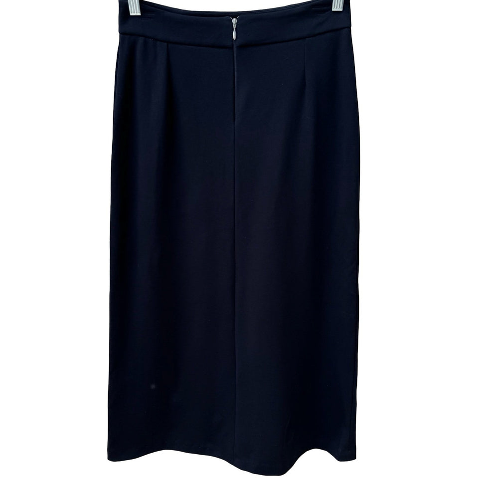 Marina Rossi Vintage 90s Minimalist Tailored Careerwear Luxury Midi Pencil Skirt