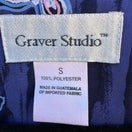 Switch Graver Studio Vintage Womens Floral Watercolor Long Sleeve Button Down Shirt S 2 image