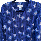 Switch Graver Studio Vintage Womens Floral Watercolor Long Sleeve Button Down Shirt S 3 image