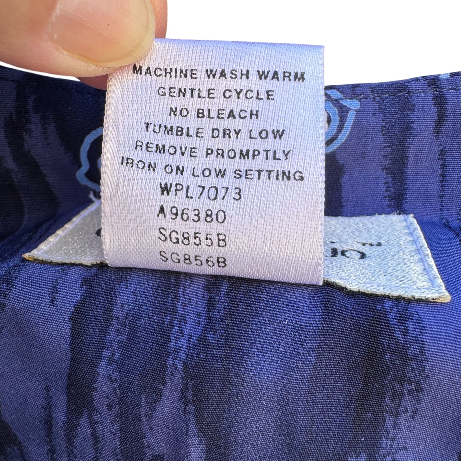 Graver Studio Vintage Womens Floral Watercolor Long Sleeve Button Down Shirt S