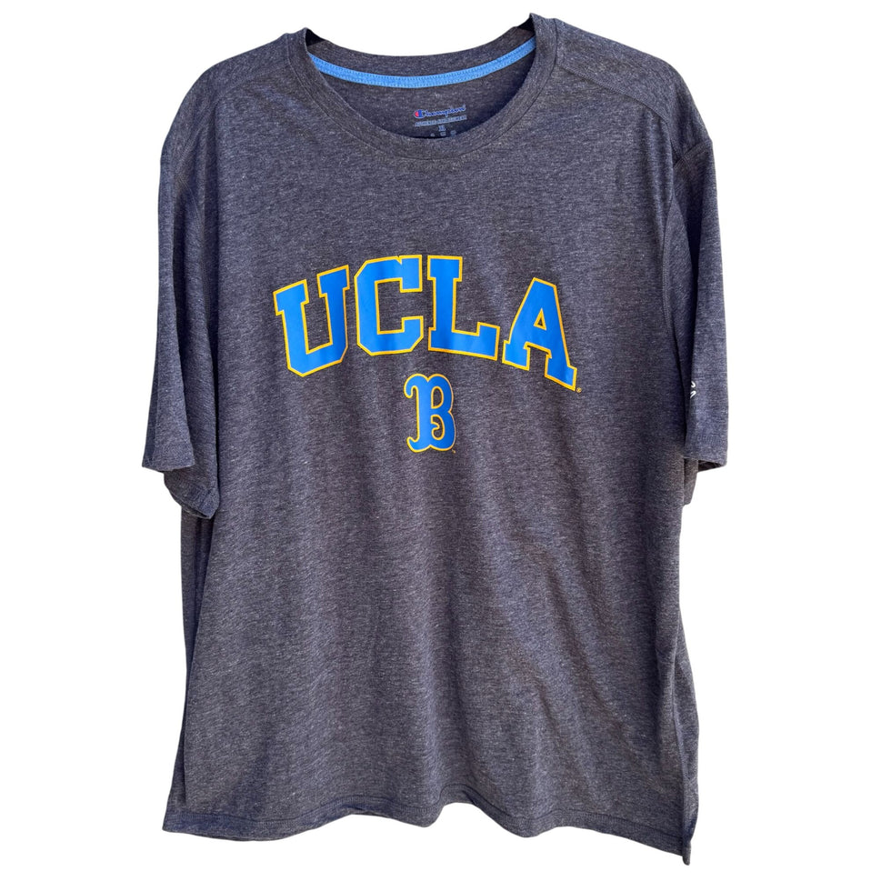 UCLA Champion Authentic Athleticwear Mens Gray Short Sleeve Casual T-Shirt XL