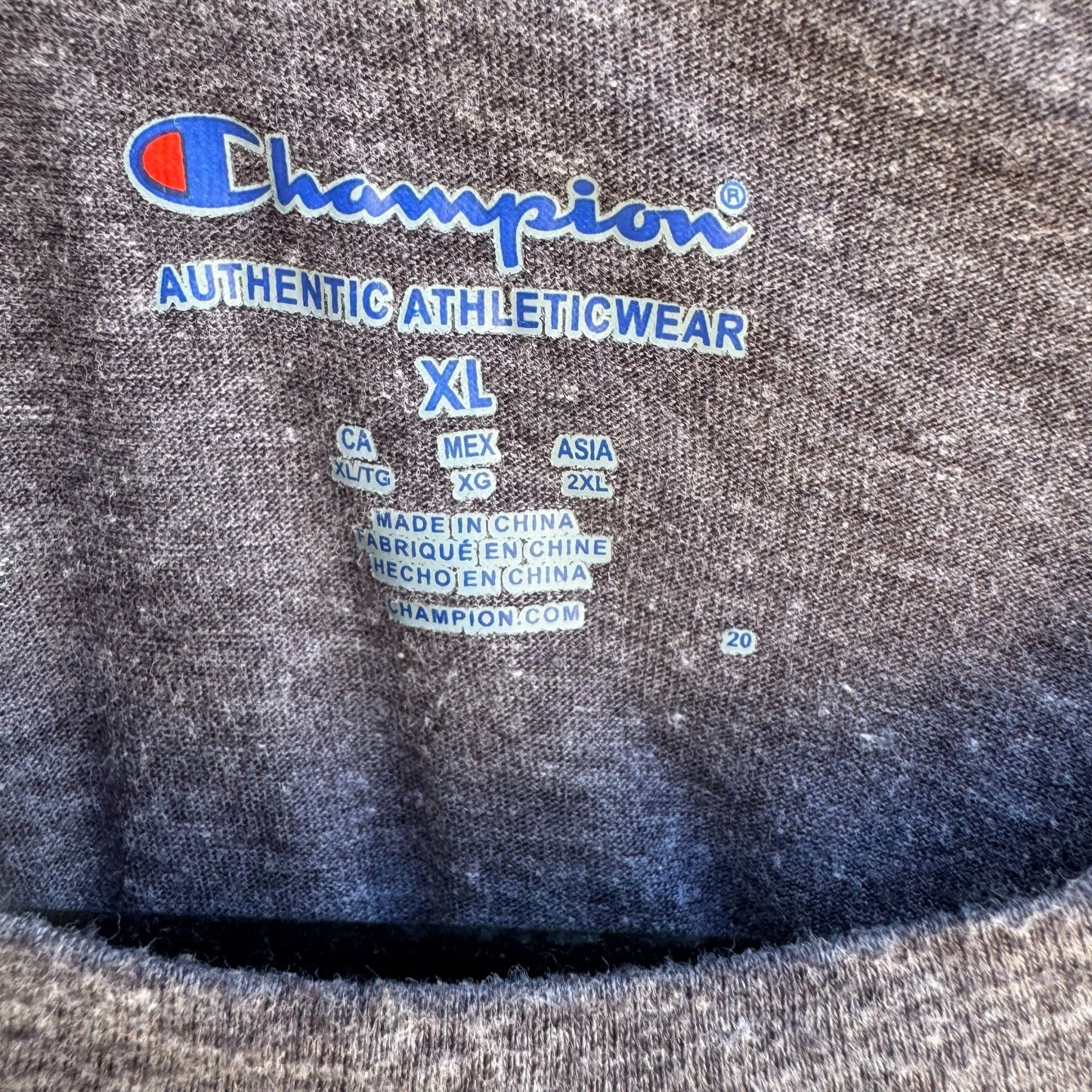 UCLA Champion Authentic Athleticwear Mens Gray Short Sleeve Casual T-Shirt XL