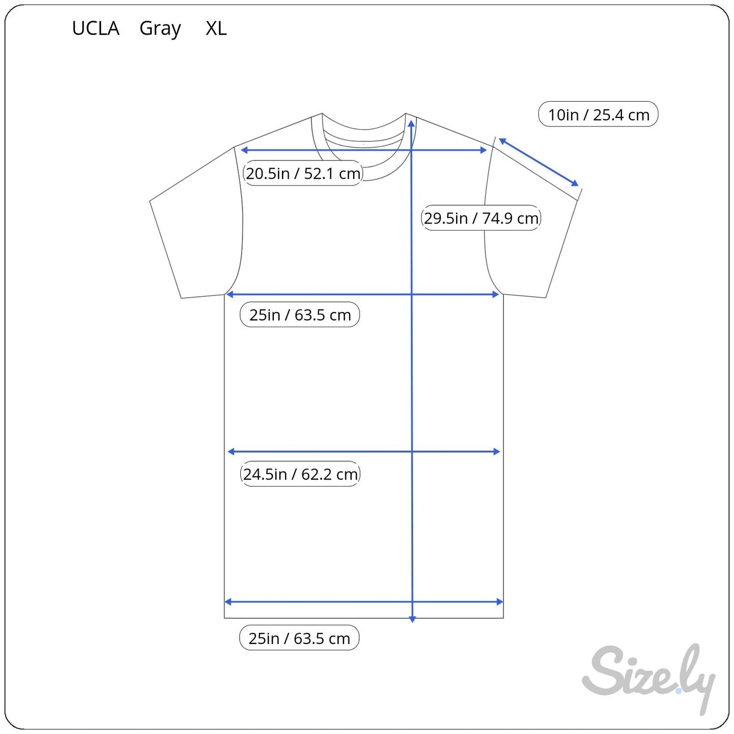 UCLA Champion Authentic Athleticwear Mens Gray Short Sleeve Casual T-Shirt XL