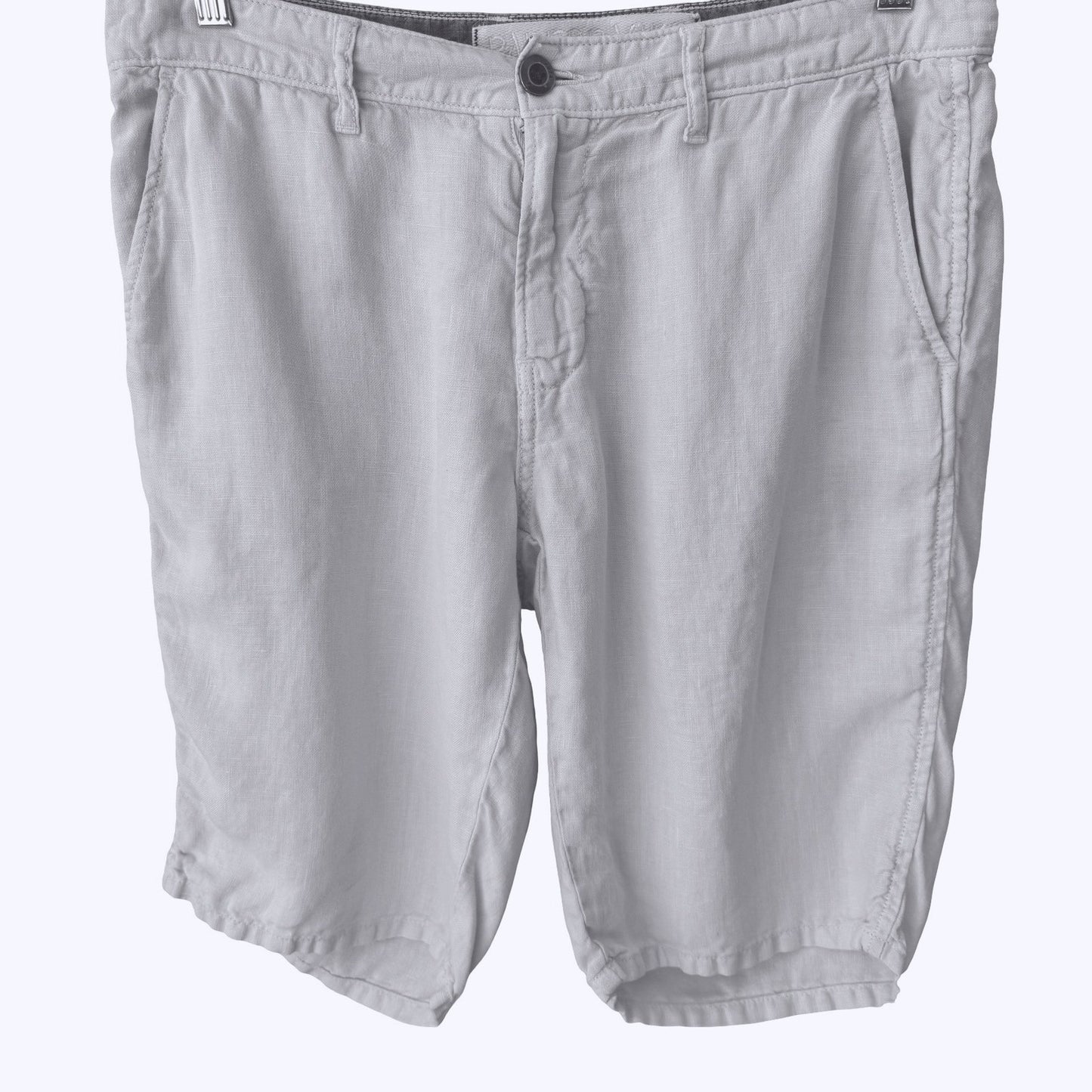 Paperbacks 100% Linen Shorts Coastal Preppy Summer Beach Relaxed White Mens 32