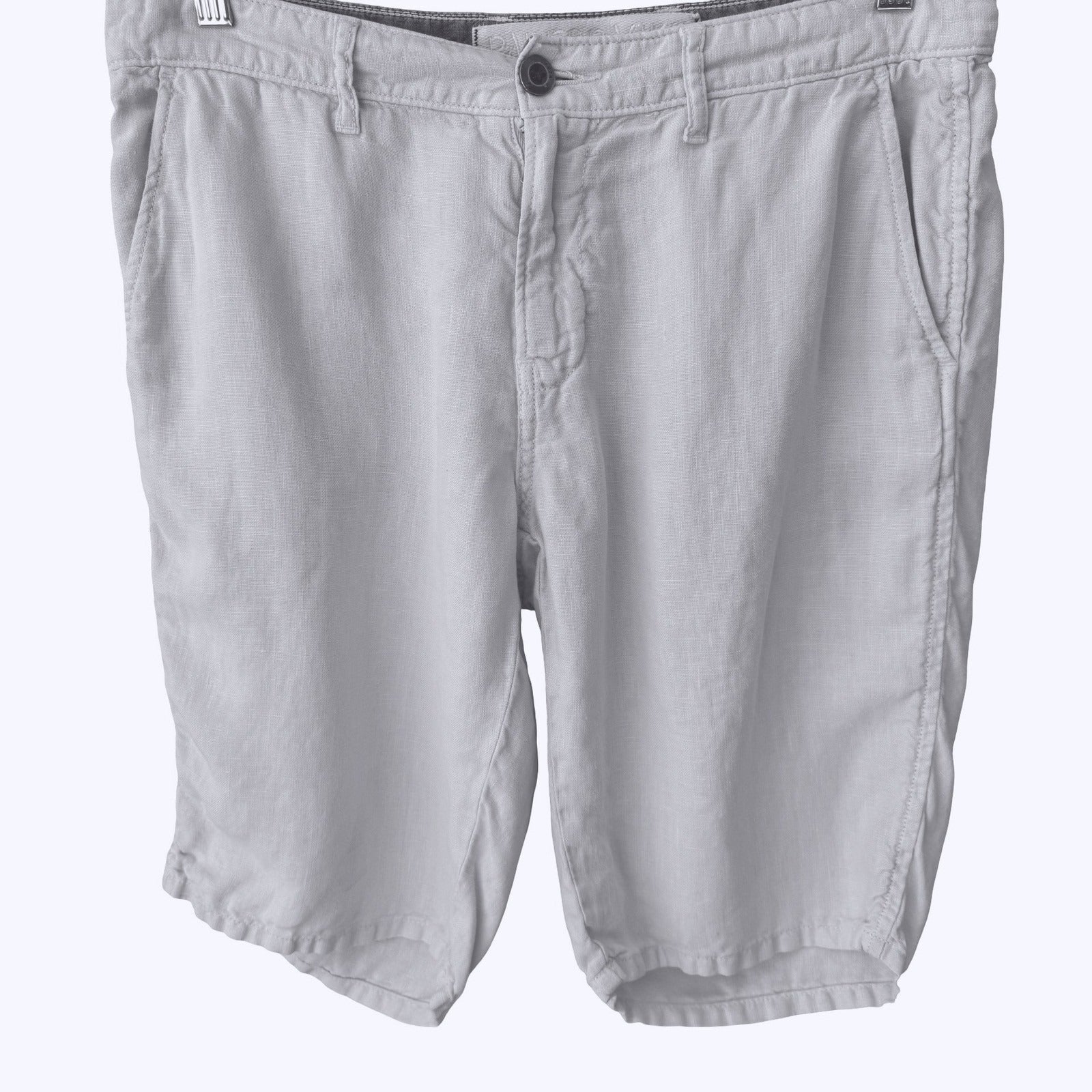 Paperbacks 100% Linen Shorts Coastal Preppy Summer Beach Relaxed White Mens 32