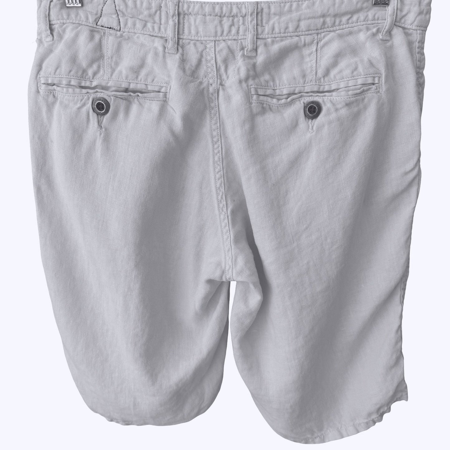 Paperbacks 100% Linen Shorts Coastal Preppy Summer Beach Relaxed White Mens 32
