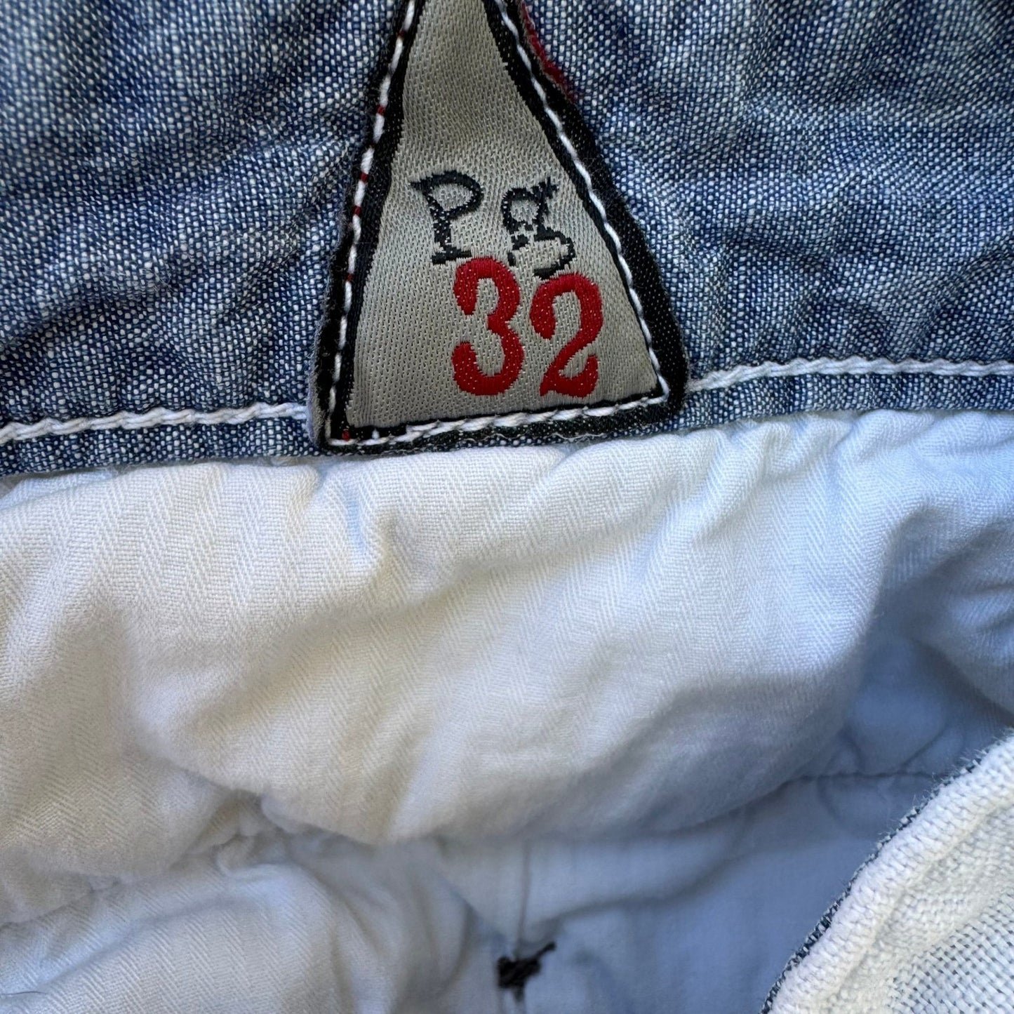 Paperbacks 100% Linen Shorts Coastal Preppy Summer Beach Relaxed White Mens 32